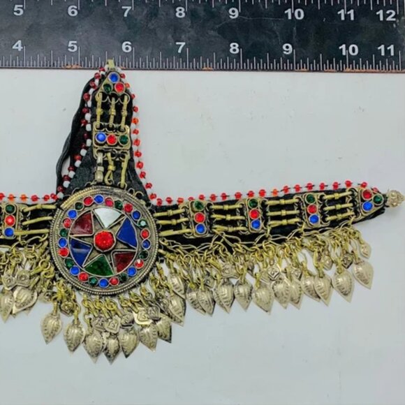 Afghan Kuchi Head Wear, Handcrafted Headpiece, Tribal Hair Jewelry main image 8